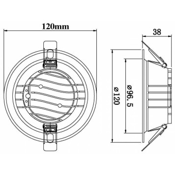 Встраиваемый светильник Fiberli CDEW 12130702-5