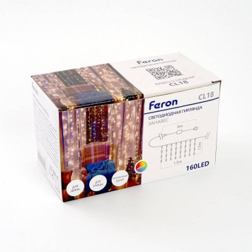 Занавес световой Feron CL18 48172-3