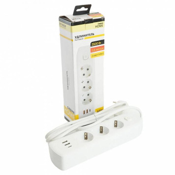 Удлинитель Stekker Home plus 49970-3