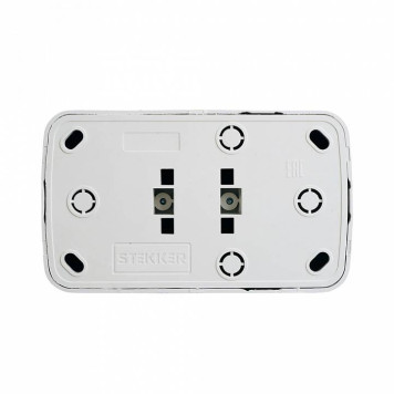 Розетка двойная без заземления Stekker Basic 50075-7