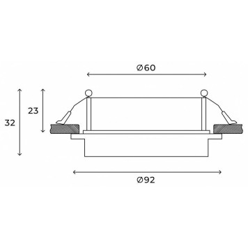 Встраиваемый светильник Hesby Lighting Vestby HSBL_0119-4