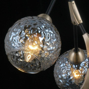 Люстра на штанге ILLUMICO IL0263-5PSQ-79 BK AB-3