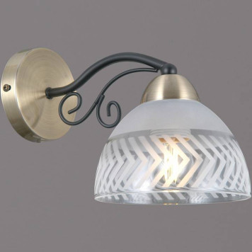 Бра ILLUMICO SPICA IL0435-1WSQ-24 BK AB SPICA-1