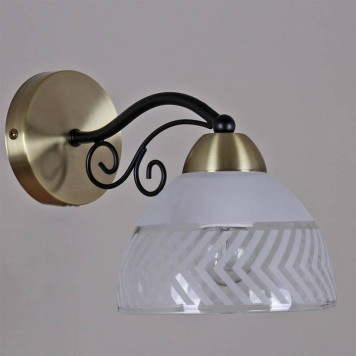 Бра ILLUMICO SPICA IL0435-1WSQ-24 BK AB SPICA-2
