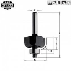 Фреза концевая CMT-contractor внешн.радиус R=12,7 (нижн. подш.) S=8 D=38,1x15,5 CMT Contractor K937-380 (K937-380)