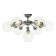 Люстра на штанге LUMINA DECO Devoli LDC 8040-7 CHR+PR