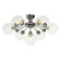 Люстра на штанге LUMINA DECO Devoli LDC 8040-7 CHR+PR