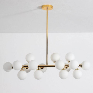 Люстра на штанге LUMINA DECO Marsiada LDP 6033-16 GD-1