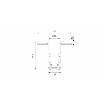 Трек встраиваемый Lumker SY-LINK SY-LINK-20T2-2.5-BL-2