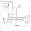 Люстра на штанге Lumion Estelle 4418/6C