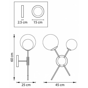 Бра Lightstar Croco 815620-1