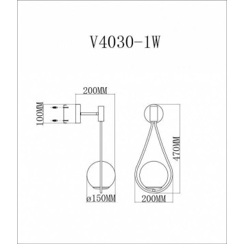 Бра Moderli Bestia V4030-1W-1