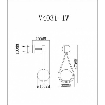Бра Moderli Bestia V4031-1W-1