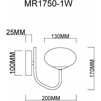 Бра MyFar Scott MR1750-1W-5