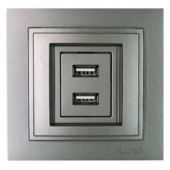 Розетка USB Mono Electric Despina 102-242405-178