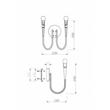 Бра Freya Branches FR5253WL-02N-3