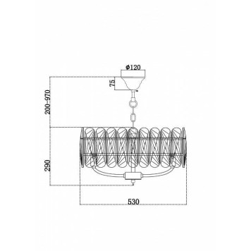 Подвесной светильник Maytoni Suite MOD122PL-06BS-5