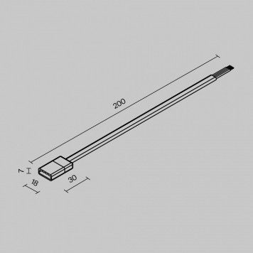 Токопровод концевой Maytoni O-TR002-HSP-5