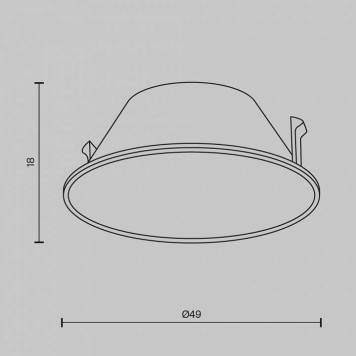 Кольцо декоративное Maytoni Wise Ring057-7-CH-4