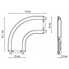 Соединитель угловой L-образный для треков Novotech Smal 135208