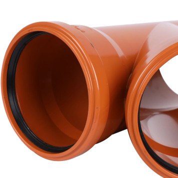 Тройник Sinikon НПВХ D110x110x45 для наружной канализации-4