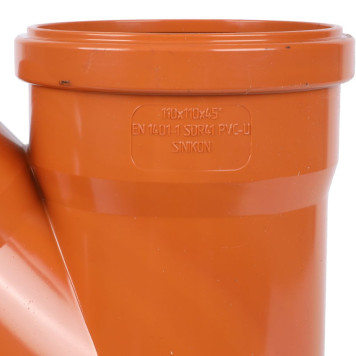 Тройник Sinikon НПВХ D110x110x45 для наружной канализации-5