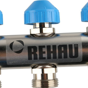 Распределительный коллектор REHAU HKV на 7 контуров из нержавеющей стали-8
