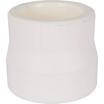 Переходная муфта Kalde 75x50 для сварки полипропиленовых труб (белая)-1