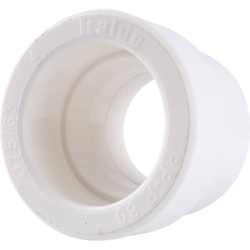 Переходная муфта Kalde 75x63 для сварки полипропиленовых труб (белая)-4
