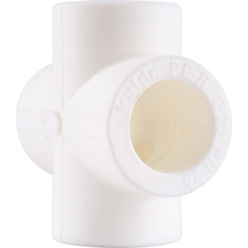 Крестовина Kalde d=20 для сварки полипропиленовых труб (белая)-4