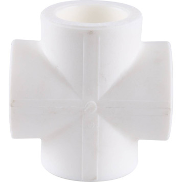 Крестовина Kalde d=32 для сварки полипропиленовых труб (белая)-1
