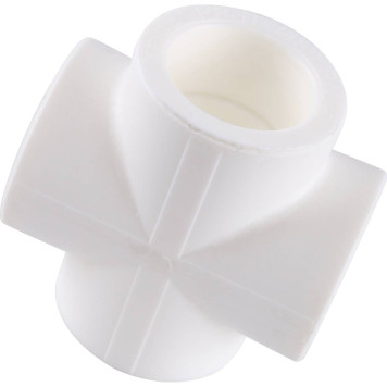Крестовина Kalde d=32 для сварки полипропиленовых труб (белая)-2