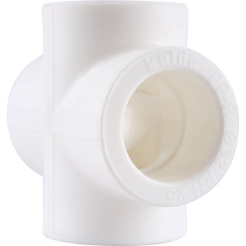 Крестовина Kalde d=32 для сварки полипропиленовых труб (белая)-4