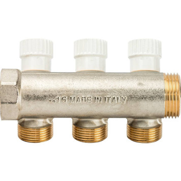 Коллектор LUXOR 3-х ходовой с перекрывающими кранами CP 463 (G3/4xG1/2)-1