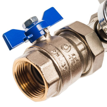 Распределительный коллектор STOUT из латуни с расходомерами на 9 выходов.-2