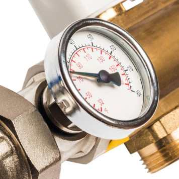 Распределительный коллектор STOUT из латуни с расходомерами на 9 выходов.-3