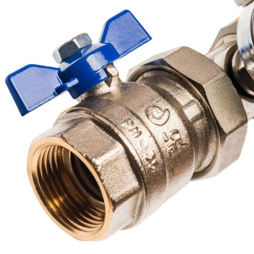 Распределительный коллектор STOUT из латуни с расходомерами 10 вых.-2