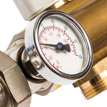 Распределительный коллектор STOUT из латуни с расходомерами 10 вых.-3