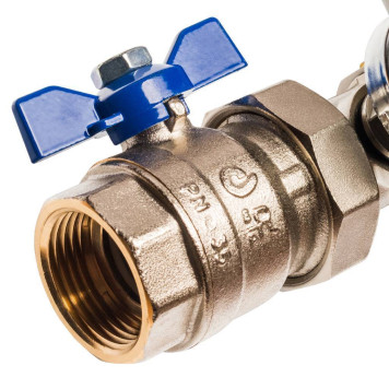 Распределительный коллектор STOUT из латуни с расходомерами на 12 выходов-2