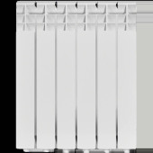 Радиатор алюминиевый ROMMER Optima 500 6 секций боковое подключение (RAL9016) RAL-0210-050006 (RAL-0210-050006)