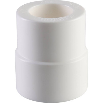 Переходная муфта Политэк 32х25 для сварки полипропиленовых труб (белая)-2