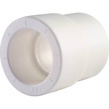 Переходная муфта Политэк 32х25 для сварки полипропиленовых труб (белая)-4