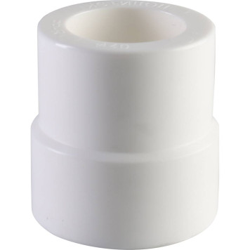 Переходная муфта Политэк 40х32 для сварки полипропиленовых труб (белый)-2
