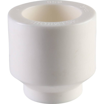 Переходная муфта Политэк 50х25 для сварки полипропиленовых труб (белая)-2