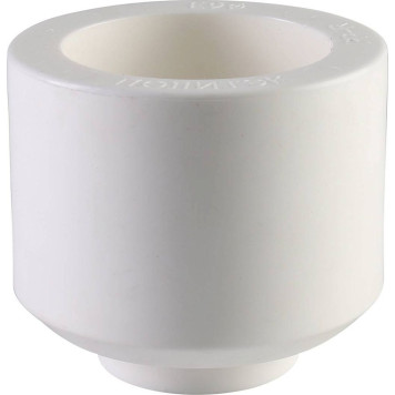 Переходная муфта Политэк 63х25 для сварки полипропиленовых труб (белая)-2