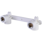 Настенный комплект Политэк 25х1/2 с внутренней резьбой для смесителя для полипропиленовых труб под сварку (цвет белый) (9600202512)