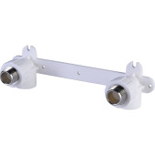 Настенный комплект Политэк 25х1/2 с наружной резьбой для смесителя для полипропиленовых труб под сварку (цвет белый) (9600102512)