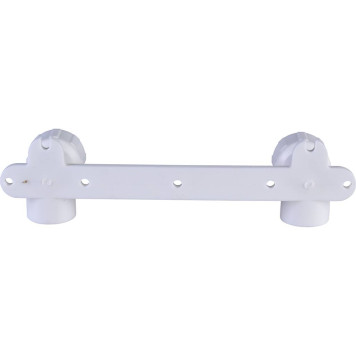 Настенный комплект Политэк 25х1/2 для смесителя полипропиленовых труб с резьбой под сварку (белый)-2