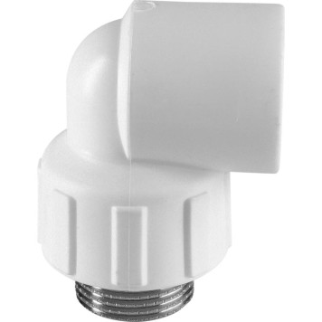 Угольник Политэк 25x3/4 с наружной резьбой для сварки полипропиленовых труб (белый)-4
