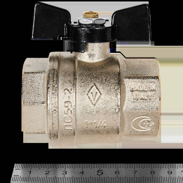 Шаровой кран BUGATTI Oregon с ручкой-бабочкой и внутренней резьбой 1 1/4&-2